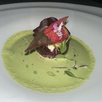 Loved this rainbow moon.  The cream sauce was so herby and delicious   at Elizabeth's in Washington