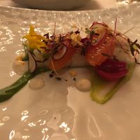 Almond ricotta radish roll at Elizabeth's in Washington