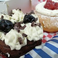 Forest gateaux doughnut at Future Doughnuts in Bristol