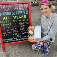 Cinnamon sugar, maple bat and muy beuno 🤤   at Future Doughnuts in Bristol