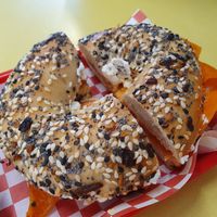 Carrot lox bagel #Veganuary at Future Doughnuts in Bristol