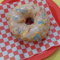 Sprinkle doughnut at Future Doughnuts in Bristol