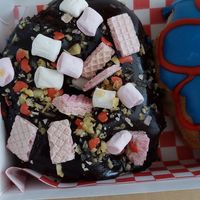 Rocky road doughnut at Future Doughnuts in Bristol
