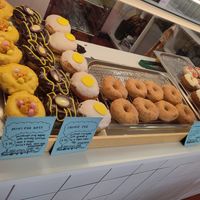 Different doughnut flavours at Future Doughnuts in Bristol
