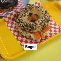 Carrot lox bagel at Future Doughnuts in Bristol