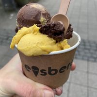 Mango and dark chocolate  at Eisberg in Erlangen