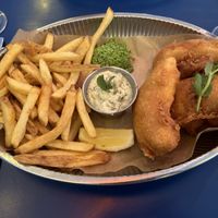 Fish and chips   at Havfruen in Copenhagen