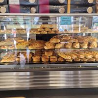 Pastries Display at The Port Cafe in Porthmadog
