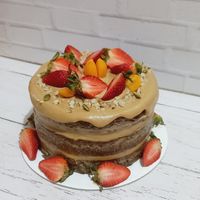 Carrot cake con Manjar de coco at EkoSana - Postres Veganos in Lima