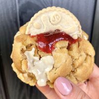 Jammy dodger at Maple & Dough in Guisborough