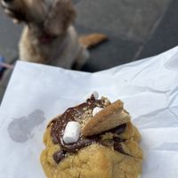 S’mores stuffed cookie   at Maple & Dough in Guisborough