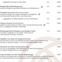 Menu September 2021 at Kurhaus Bergün in Bergun