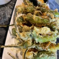 Tempura shishitos at Trapper's Sushi in Kent
