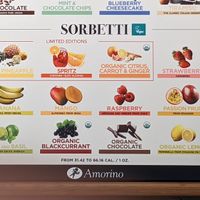 Vegan sorbetti options at Amorino in Plano