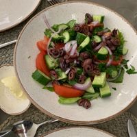 Greek salad at Mod Santorini in Santorini