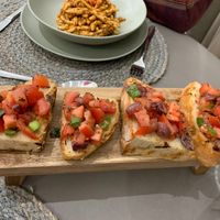 Great pasta and bruschetta at Mod Santorini in Santorini