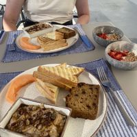 Breakfast on our final day  at Mod Santorini in Santorini