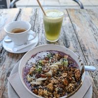 Sweet potato granola bowl at Ao Largo in Odeceixe