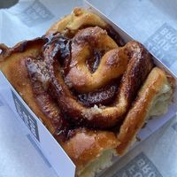 Plum & cinnamon roll: so fluffy, moist and well balanced in taste. It was still warm!  at Zeit für Brot in Frankfurt
