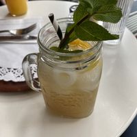 Great refreshing drink with elderflower and other stuff at Meneer De Boer in Eindhoven