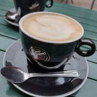 Oat milk cappuccino at A Casa di Alessia in Otley