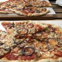 Vegan pizza  at A Casa di Alessia in Otley