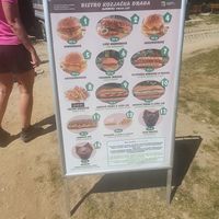 Menu at Bistro Hladovina in Plitvicka Jezera