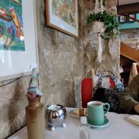 Downstairs interior of coffee shop at Bloomfield Square in Otley