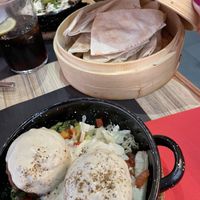 Falafel with naan  at Beirut•Barcelona in Barcelona