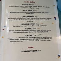 Menu 3  at Lacantina in Athens