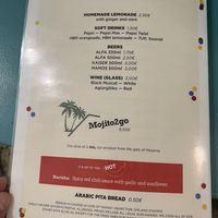 Menu 4  at Lacantina in Athens