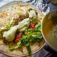Traditional falafel at Lacantina in Athens