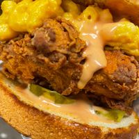 The Nashville sandwich 🤤 mouth watering  at Solár: A Vegan Eatery in Tempe