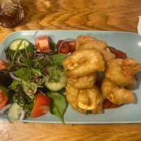 Zucchini fritters £6 at The Woolpack Inn in Christchurch