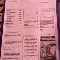 Menu  at Coffee Coaching Club in Bern