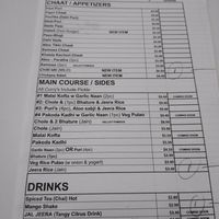 Ordering via the menu at Little India in Tempe