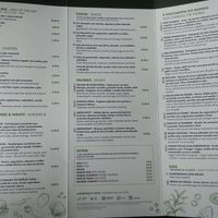 Menu at Green Point in Aveiro