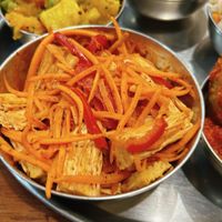 carrot salad with soy chsoy sauce  at Govindas in Almaty