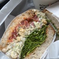 Chickpea salad sandwich   at Southdown Coffee in Huntington