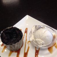 Vegan Chocolate Fondant at Ludens Express - Industrial Zone in Raanana