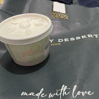 vegan vanilla gelato  at Heavenly Desserts in Watford