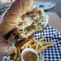 Chkn Sandwich (available Wednesdays only). Delicious! The juiciest I’ve ever had !  at FRANCIS in Minneapolis