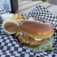 Chkn Sandwich (available Wednesdays only). That buttery bun tho!! xo   at FRANCIS in Minneapolis