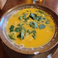 Kurbissuppe als Vorspeise at Viet Village in Cologne