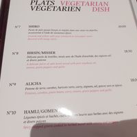 Vegetarian section at New Red Sea in Lausanne