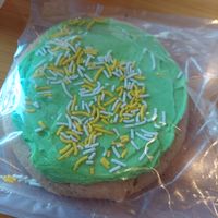 Snickerdoodle cookie with Lemon Mint icing at Seize The Bagel - Cascade Park in Vancouver