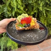 Vegan fruit tart  at Tac/Quila in Palm Springs