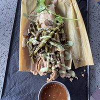 Huitlacoche tamal  at Tac/Quila in Palm Springs