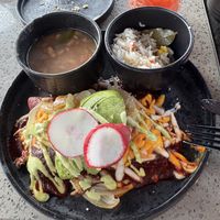 Jackfruit enchiladas  at Tac/Quila in Palm Springs