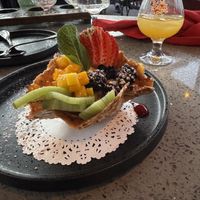 Vegan fruit tarte   at Tac/Quila in Palm Springs